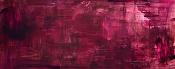 Obraz premium A bold burgundy background with dynamic, overlapping brush strokes in various shades of burgundy and hints of black, creating an artistic and textured look.