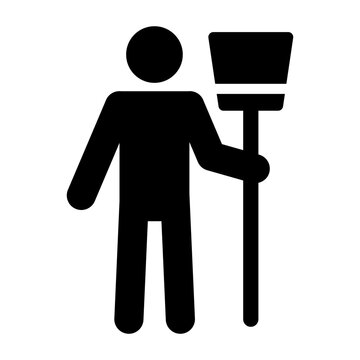 recommend clip art: Sweeping, cleaning icon vector illustration graphic design