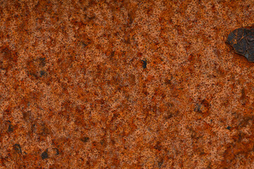 Texture, background of old red rusty surface. Abstract background. Copy space. Rust. Close-up