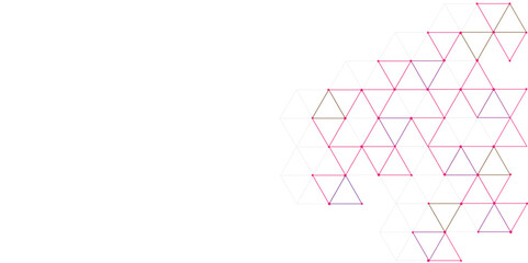 Abstract Colorful geometric shape design elements on white background, Modern design with abstract geometric background.