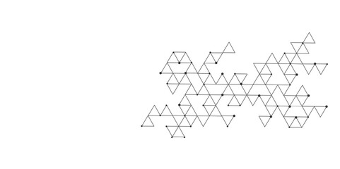 Abstract colorful geometric shape design elements on white background, Minimalistic texture with triangles pattern