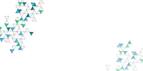 Abstract colarful triangle modern template for business or technology presentation, Abstract blue triangle background.