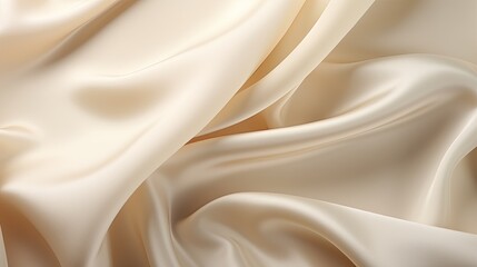 Obraz premium Ivory silk cloth with a subtle glow, its smooth texture flowing across the frame. 