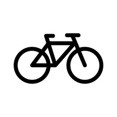 Bicycle icon in thin line style vector illustration graphic design