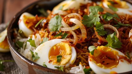 Savory Egg Fried Rice Close-Up