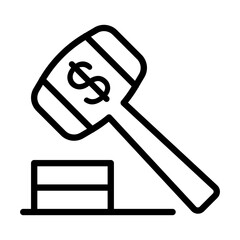 Business war icon in thin line style vector illustration graphic design