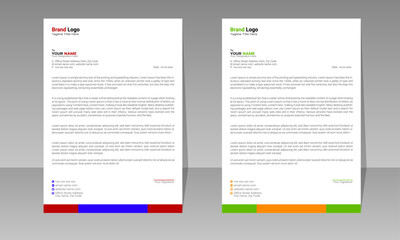 Minimalist Letterhead Design layout Stylish and Professional Template with Customizable Elements for Business Branding and Official 