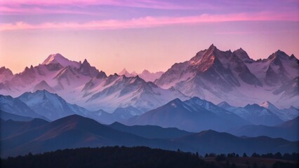 Abstract Mountain Range Silhouettes Background for Design Projects