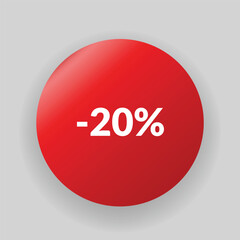 Corner or ribbons icon. Product red banner, price shopping tag. Promotion sale badge, special offer sticker. Discount and price offer concept. Vector sticker template