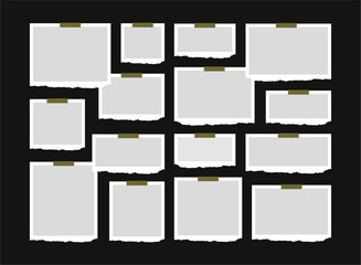 Pictures or photos frame collage abstract photo frames and digital photo wall template