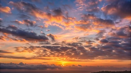 Soft Pastel Colored Sky at Dawn Background