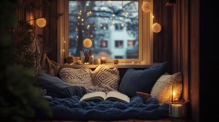 Cozy Nook Postcard Mockup | Postcard Mockup | Mockup