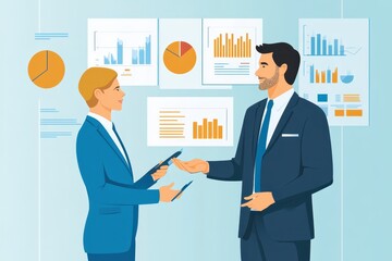 Strategic Financial Analysis Meeting between Financial Adviser and Client