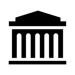 Fototapeta premium Museum icon vector illustration graphic design