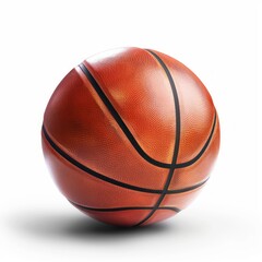 Obraz premium Medium shot of Basketball ball, isolated on a white background 