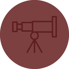 Astrophysics Vector Line Maroon Circle Maroon