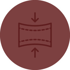 Elasticity Vector Line Maroon Circle Maroon