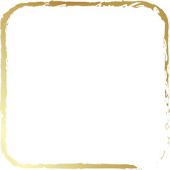 Rounded square golden frames