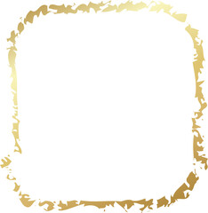Rounded square golden frames