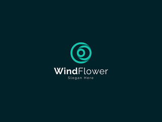 Wind Geometric Logo