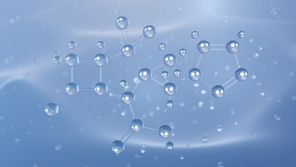 tazobactam molecular structure, 3d model molecule, beta-lactamase inhibitors, structural chemical formula view from a microscope