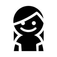 Girl icon vector illustration graphic design