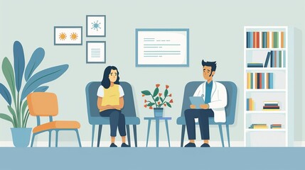 Public health announcement, influenza prevention tips, flat design illustration