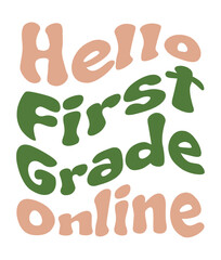 Retro, home school ,  Craft Design. T-shirt Design. Illustration