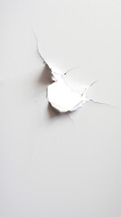 Ripped white paper