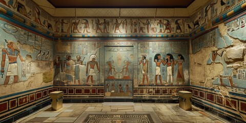 Ancient Egyptian Tomb Chamber