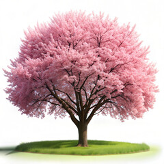 Fototapeta premium Blooming Pink Cherry Blossom Tree
