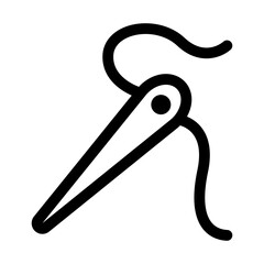 Thread icon in thin line style vector illustration graphic design