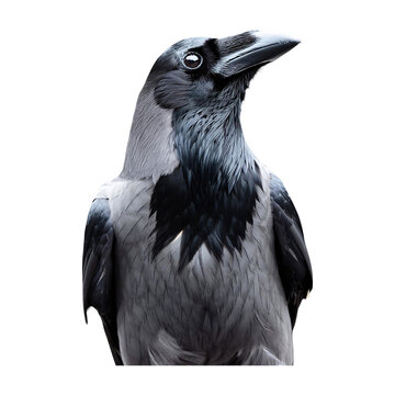 recommend clip art: crow standing isolated on transparent background