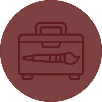 recommend clip art: Tool Box Vector Line Maroon Circle Maroon