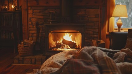 Cozy Cabin Getaway with a Warm Fireplace