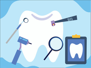 The tooth is under treatment.