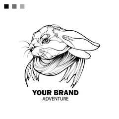 nature adventure illustration suitable for logos and t-shirts about nature