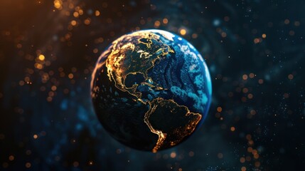 Obraz premium a logo of our documentary SWEET PLANET. 4K