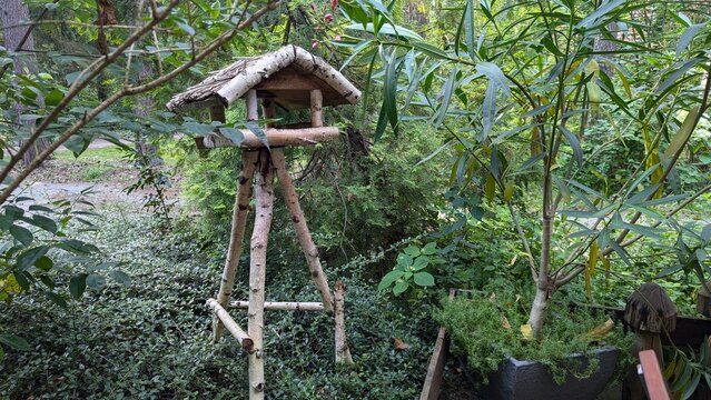 Vogelhaus aus Birken Holz