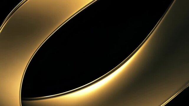 Chic Minimalist Design with Black and Gold Flow