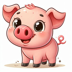 Smiling Pig Icon