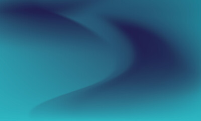 Abstract Wave Pattern in Turquoise and Dark Blue
