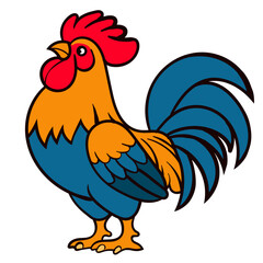Rooster vector illustration clip art