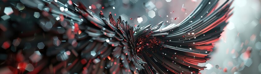 Fototapeta premium Generate a ing of a mechanical looking wing