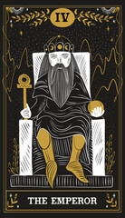 Obraz premium vintage vintage style deck of tarot cards. magical predictions of the future, mysterious characters. 