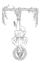 vintage vintage style deck of tarot cards. magical predictions of the future, mysterious characters.	