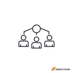 Group Discussion icon vector illustration. Group Discussion symbol isolated on white background