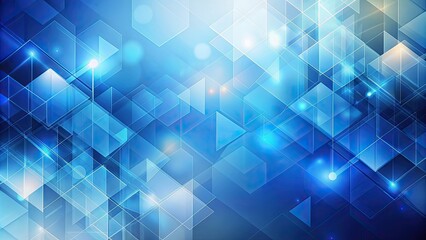 Obraz premium Abstract blue background with blurred geometric shapes and gradients, abstract, blue, background, texture, design, digital