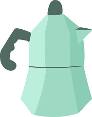 Hand Draw Vector Coffee Pot Illustration