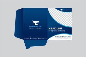 Professional creative corporate presentation document folders for your business. Modern presentation folder template design. Unique real estate File Cases.